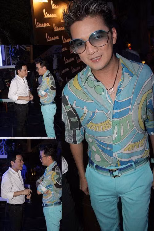 Ngoài ra, anh cũng sở hữu gu thời trang sặc sỡ, tắc kè hoa.