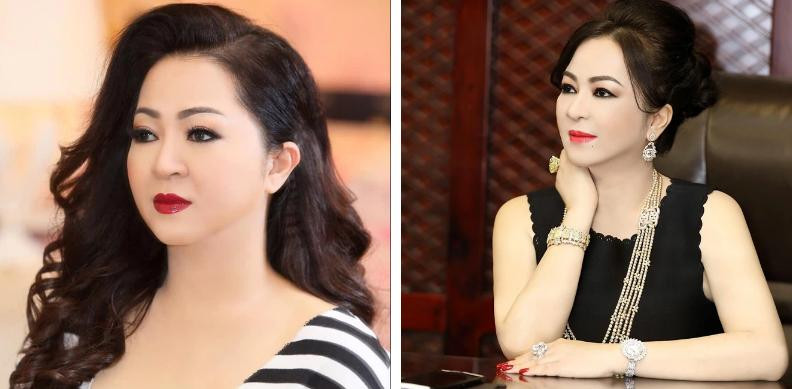 Có thể thấy, việc kẻ eyeliner đậm thật đậm đã trở thành "đặc điểm nhận dạng" cộp mác vị đại gia này. Tuy nhiên thay vì đánh son nhạt để cân bằng lại, nữ doanh nhân lại chọn thoa son đỏ đậm màu, đánh full cả môi, đồng thời chồng nhiều lớp phấn mắt để tăng độ hút hồn.