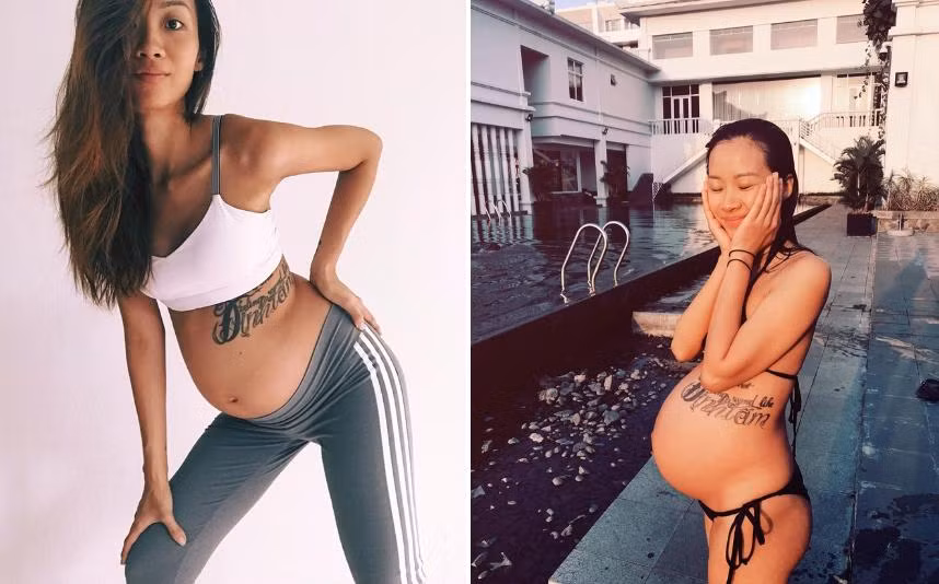 Trong suốt quá trình mang bầu, Suboi nhiều lần khoe ảnh bikini. Cô thường xuyên bơi lội, tập thể thao để tăng sức khỏe cho cả mẹ và bé.