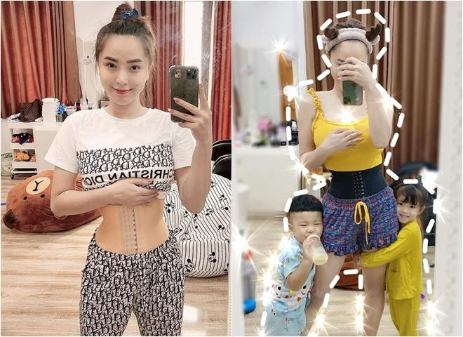 3 lần sinh nở liên tiếp trong vòng 3 năm và đều phải sinh mổ, nữ ca sĩ "Viên Đá Nhỏ" vẫn luôn biết cách chăm chút cho bản thân sau sinh để cố gắng lấy lại vóc dáng cân đối.