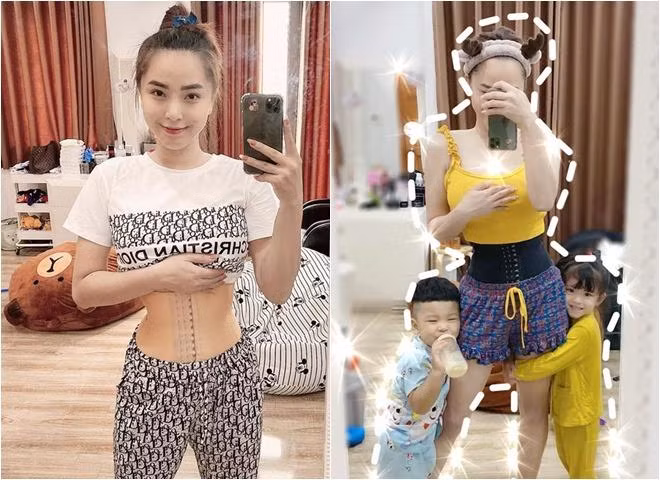 3 lần sinh nở liên tiếp trong vòng 3 năm và đều phải sinh mổ, nữ ca sĩ "Viên Đá Nhỏ" vẫn luôn biết cách chăm chút cho bản thân sau sinh để cố gắng lấy lại vóc dáng cân đối.