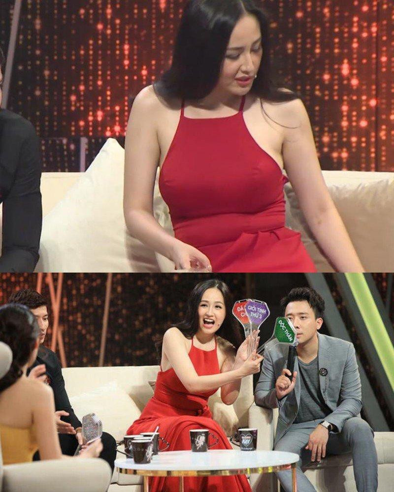 Sở hữu số đo hoàn hảo 86 - 61 - 95 cùng chiều cao 1m80, Mai Phương Thuý rất dễ tăng cân và tạo cho người nhìn cảm giác cô mập mạp hơn bình thường. Lên sóng truyền hình, người đẹp gây hết hồn bởi pha lên đồ lộ eo bánh mì.