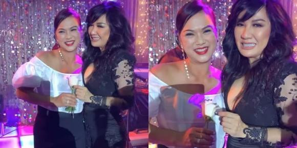 Phương Loan thậm chí còn trông trẻ hơn cả đàn em là Trizzie Phương Trinh.