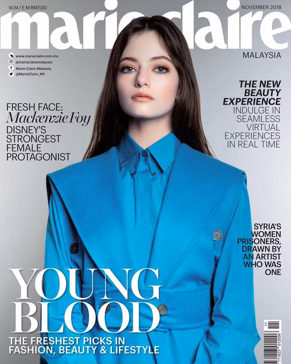 Khó có thể kể hết các thương hiệu thời trang lớn mà Mackenzie Foy từng quảng cáo như Polo Ralph Lauren, Guess, Gap...