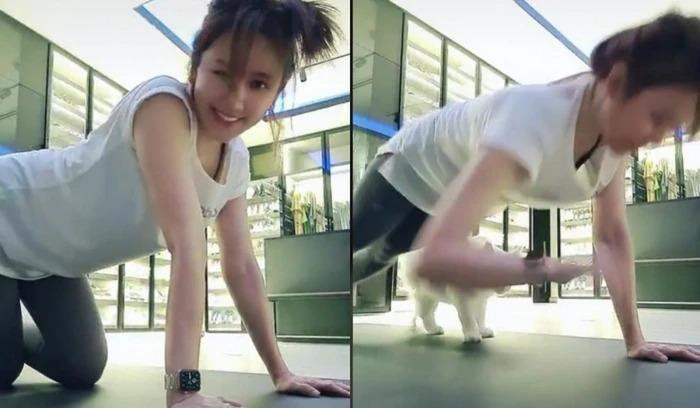 Trong suốt những ngày ở nhà nghỉ dịch vừa qua, Hari Won thường xuyên được ông xã Trấn Thành nấu nhiều món ăn ngon "vỗ béo", do đó cô vô cùng lo lắng về vấn đề cân nặng của mình. Để không bị tăng cân, nữ ca sĩ liền chọn cách chăm chỉ tập thể dục.