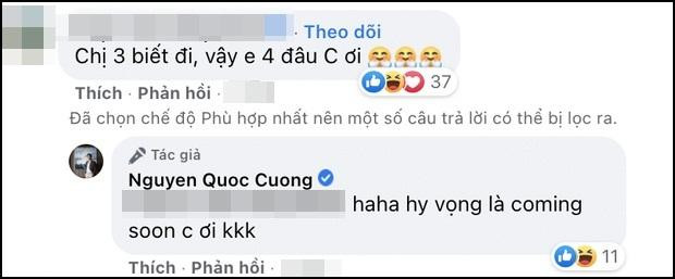 Hay khi nhận được bình luận "Chị ba biết đi, vậy em bốn đâu Cường ơi", đại gia phố núi bày tỏ: "Hy vọng là coming soon (sắp có) chị ơi".