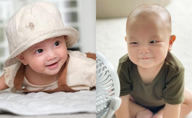 Ngoại hình dễ thương của cặp nhóc tỳ song sinh.