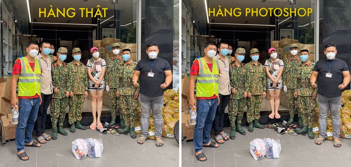 Việt Hương hài hước với ảnh chỉnh sửa chân dài.