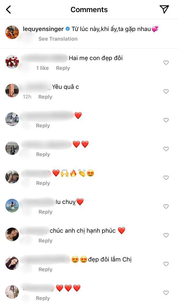 Ngoài những lời chúc phúc cho cặp đôi "chị em" và khen tặng cho nhan sắc mộc mạc của Lệ Quyên, cũng có cả hội antifan trà trộn để mỉa mai "2 mẹ con đẹp đôi".