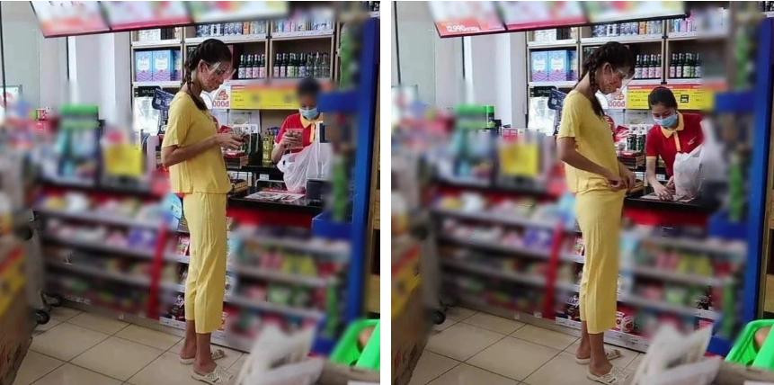  Minh Tú: Cách đây không lâu, Minh Tú bị bắt gặp khi đi siêu thị mua đồ. Khác hẳn với hình ảnh nóng bỏng, sexy thường thấy, Minh Tú mặc đồ bộ, đeo túi cói, đi dép tổ ong và tết tóc hai bên giống như một cô gái thôn quê thực sự. Dưới camera thường, mỹ nhân Việt này còn để lộ làn da đen nhẻm, vòng 1 - vòng 3 khiêm tốn khiến người xem suýt không nhận ra.