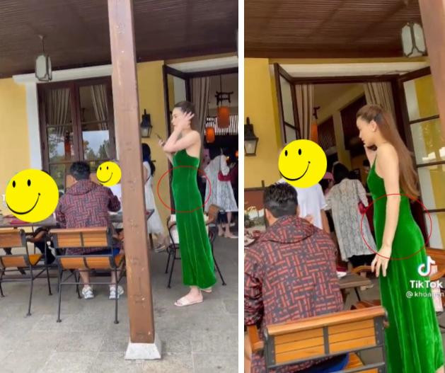  Hồ Ngọc Hà: Hồ Ngọc Hà là một trong những mỹ nhân Việt có tốc độ hồi dáng sau sinh nhanh nhất. Không những vậy, cô còn thường xuyên đăng tải những hình ảnh khoe body cực nóng bỏng khi diện váy ôm hoặc bikini. Tuy nhiên, qua ống kính thật, cô nhiều lần bị soi vòng 2 chưa hoàn toàn gọn gàng trở lại, không phẳng lì như trên những hình ảnh được chính chủ đăng tải. Góc quay tố cáo Hồ Ngọc Hà phần bụng phình và chảy xệ, lộ rõ dấu hiệu của phụ nữ sau sinh.