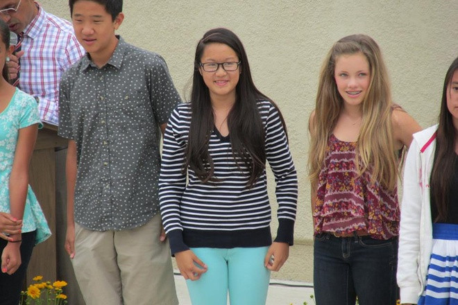 Lần hiếm hoi Thanh Thảo xuất hiện là 7 năm trước. Đó là những khoảnh khắc trong lễ nhận thưởng của Tổng thống Mỹ, với thành tích tốt nghiệp cấp 2 loại giỏi.