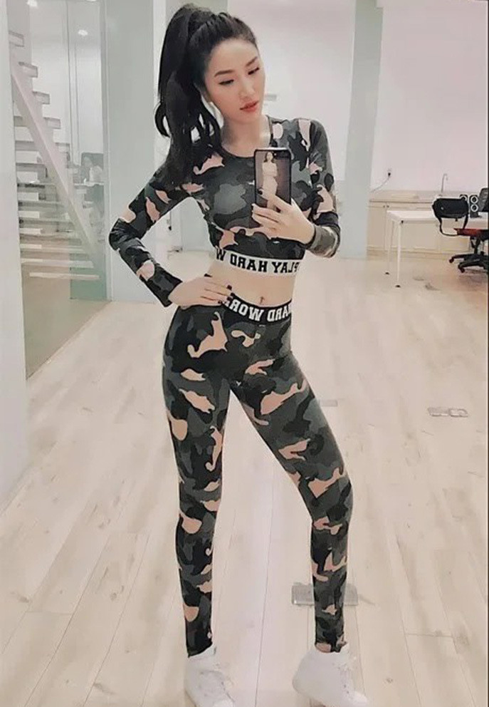 Bảo Thy tự hào vóc dáng hiện tại là thành quả của quá trình thể thao miệt mài trong phòng tập.