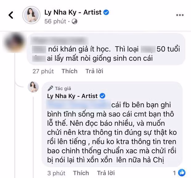 Lý Nhã Kỳ nổi đóa khi bị anti-fan trù ẻo không sinh được con.