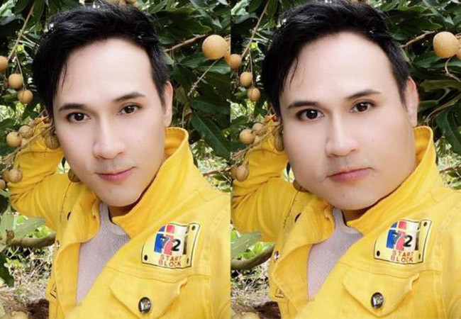 Nguyên Vũ đăng ảnh chỉnh sửa với hiệu ứng phát phì. Nam ca sĩ cho biết cân nặng mình tăng vượt trong những ngày nghỉ dịch.