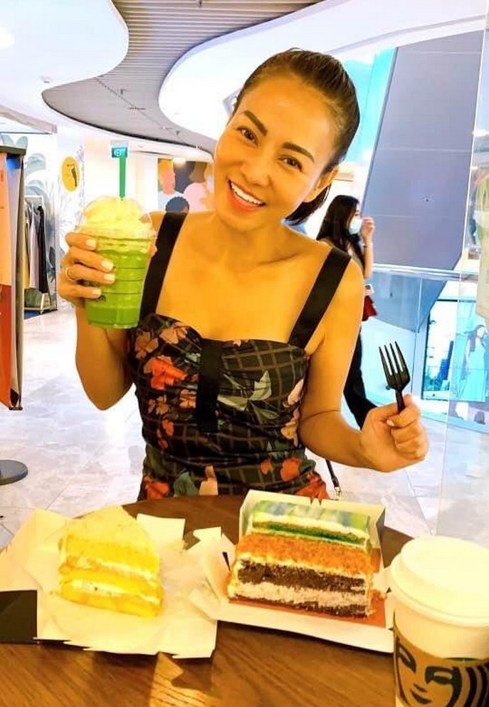 Thu Minh hài hước cho biết: "Giảm cân và tập luyện để làm gì? Để ăn cho mập lại chứ sao?".