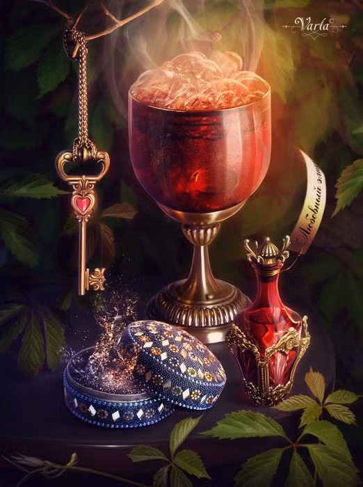  3. Amrita trong Ấn Độ giáo. Theo thần thoại Ấn Độ giáo, Amrita là một loại "nước bất tử" sinh ra từ quá trình đánh bơ biển sữa (Samudra Manthan) của các vị thần và ác thần. Ảnh: Pinterest.