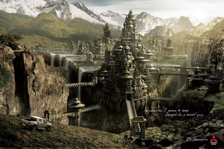  10. Truyền thuyết về Shangri-La. Shangri-La, một vùng đất thần thoại ở Tây Tạng, được cho là nơi ẩn chứa thuốc trường sinh hoặc bí quyết sống lâu. Ảnh: Pinterest.