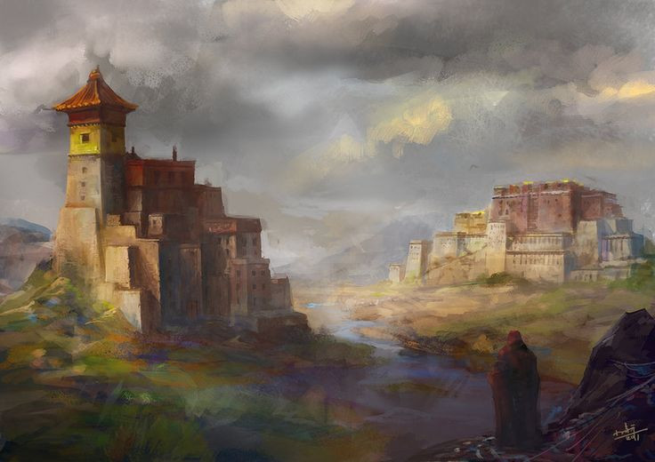  6. Tầm ảnh hưởng của thiên nhiên và văn hóa Tây Tạng. Các khía cạnh về cảnh quan và văn hóa của Shangri-La chịu ảnh hưởng rõ rệt từ vùng Tây Tạng, nơi có các dãy núi hùng vĩ và Phật giáo có tầm quan trọng đặc biệt. Ảnh: Pinterest.