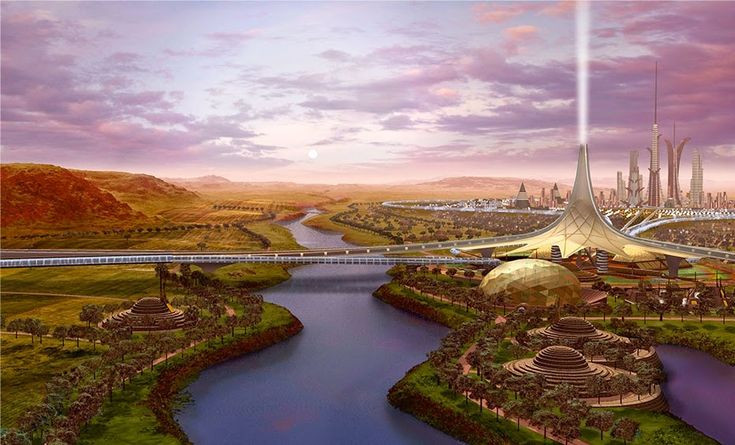 Tầm nhìn này đang được thực hiện qua các chương trình không gian như SpaceX, NASA và kế hoạch đưa con người lên Sao Hỏa. Ảnh: Pinterest.