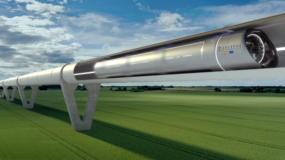 8. Tiết kiệm không gian và ít tác động đến môi trường. Hyperloop được thiết kế với cấu trúc nổi trên các trụ, giúp giảm diện tích đất cần sử dụng và hạn chế tác động đến hệ sinh thái. Ảnh: Pinterest.