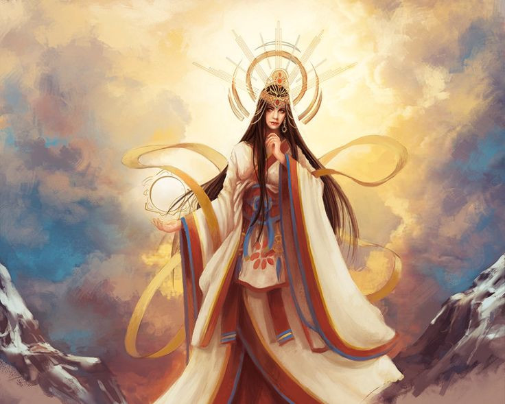  13. Amaterasu trong thư tịch cổ. Câu chuyện về Amaterasu được ghi chép trong hai tài liệu cổ quan trọng: Kojiki (Cổ sự ký) và Nihon Shoki (Nhật Bản thư kỷ). Ảnh: Pinterest.