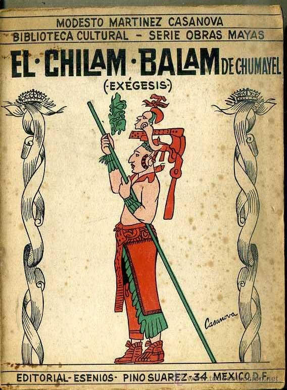  5. Sách Chilam Balam. Nguồn gốc: Người Maya cận đại. Nội dung: Yếu tố tiên tri liên quan đến chu kỳ thời gian của người Maya, bao gồm dự đoán về "ngày tận thế" vào năm 2012. Được viết bằng ngôn ngữ Maya cổ (ký âm Latinh) và chịu ảnh hưởng từ văn hóa Tây Ban Nha sau khi bị xâm lược. Ảnh: Pinterest.