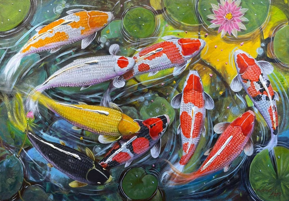  10. Khả năng thích nghi cao. Cá koi có thể sống trong nhiều điều kiện khí hậu khác nhau, từ vùng ôn đới lạnh giá đến vùng nhiệt đới nóng ẩm. Ảnh: Pinterest.