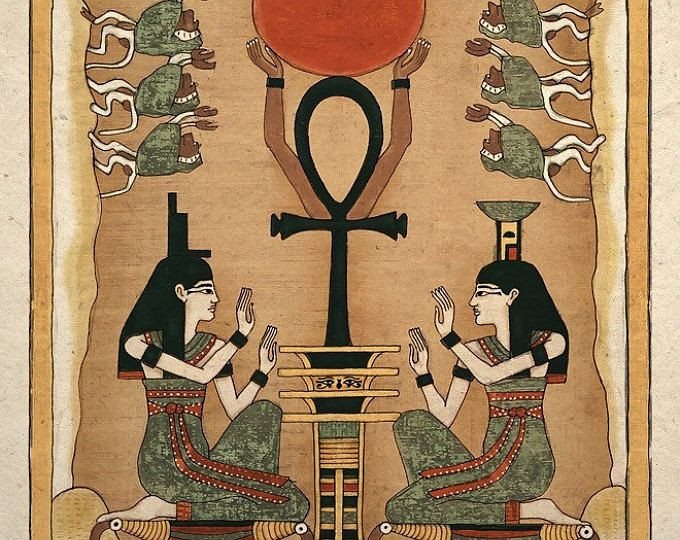  Thần Ra - thần mặt trời: Thần Ra là vị thần tối cao và được xem là nguồn gốc của sự sống. Người Ai Cập tin rằng thần Ra di chuyển qua bầu trời vào ban ngày và xuống thế giới ngầm vào ban đêm. Ảnh: Pinterest.