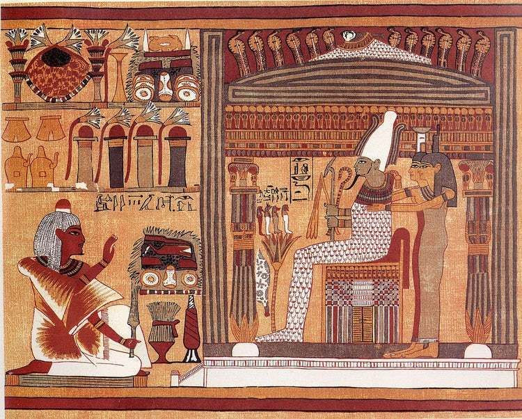  Cuộc sống sau cái chết: Tôn giáo của người Ai Cập cổ tập trung mạnh mẽ vào khái niệm "kiếp sau". Họ tin rằng sau khi chết, linh hồn sẽ được sống trong một thế giới vĩnh hằng nếu được phán xét là xứng đáng. Ảnh: Pinterest.