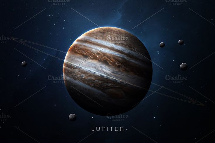  8. Hệ thống vòng mờ nhạt. Không chỉ Sao Thổ, Sao Mộc cũng có hệ thống vòng. Tuy nhiên, chúng mờ nhạt và khó quan sát, được tạo thành chủ yếu từ bụi nhỏ từ các vệ tinh của nó. Ảnh: Pinterest.