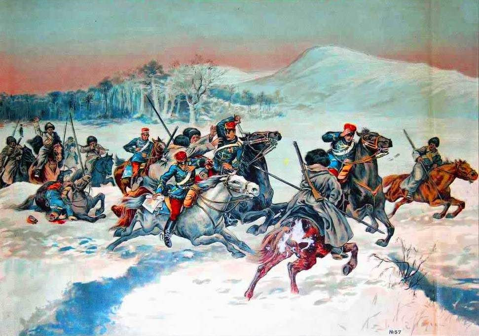  11. Kỵ binh Cossack. Người Cossack ở Nga và Ukraine nổi tiếng với kỹ năng cưỡi ngựa điêu luyện và các cuộc đột kích linh hoạt, đặc biệt trong các chiến dịch chống lại Đế chế Ottoman. Ảnh: Pinterest.