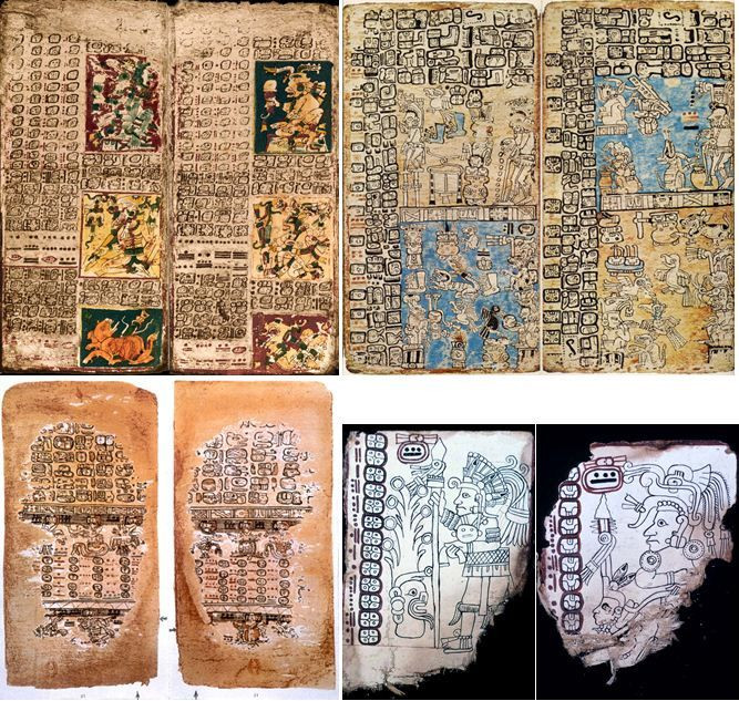  8. Các bản bị hủy hoại. Hầu hết các bản viết tay đã bị người Tây Ban Nha đốt phá vào thế kỷ 16 vì họ cho rằng đó là các tài liệu "tà giáo". Chỉ một số ít tồn tại nhờ được cất giấu hoặc mang ra khỏi Trung Mỹ. Ảnh: Pinterest.