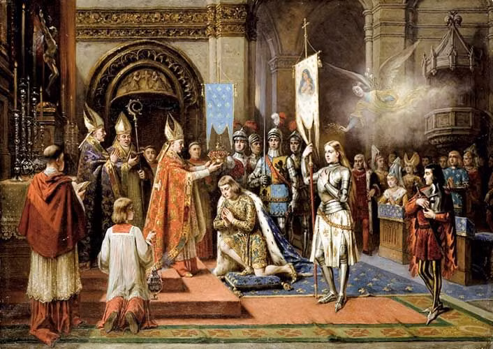  Charles VII: Vua Charles VII của Pháp đã tái chiếm phần lớn lãnh thổ Pháp nhờ sự hỗ trợ của Joan of Arc và các cuộc cải tổ quân sự. Ảnh: Pinterest.
