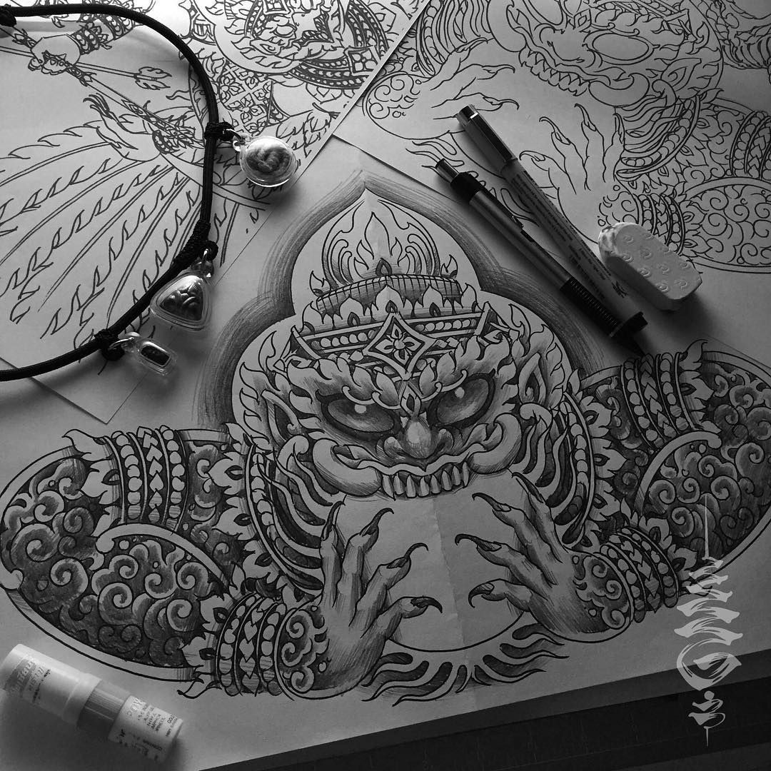  Sự chuyển hóa trong văn hóa dân gian. Trong nhiều câu chuyện dân gian, dạ xoa được mô tả là những con quỷ xấu xí, tái sinh trong hình dạng đó vì những tội lỗi đã phạm trong kiếp trước khi làm người. Ảnh: Pinterest.