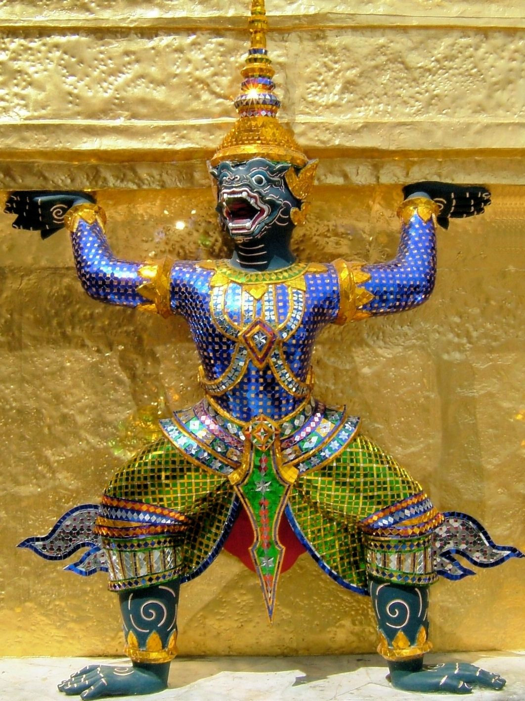  Sự kết hợp với các sinh vật khác. Dạ xoa thường được kết hợp với các sinh vật khác như gandharva, kinnaras, kimpurushas, tạo thành các nhóm linh hồn thiên nhiên đa dạng trong văn hóa phương Đông. Ảnh: Pinterest.