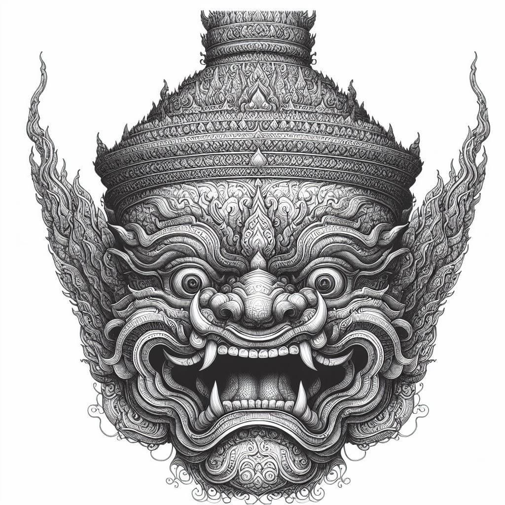  Biểu tượng của sự phồn thịnh. Dạ xoa thường được liên kết với sự màu mỡ, cây cối, rừng, kho báu và các nơi hoang dã, biểu thị sự phồn thịnh và thịnh vượng. Ảnh: Pinterest.