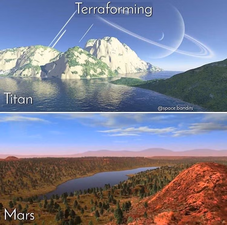  Sử dụng năng lượng mặt trời: Một nguồn năng lượng tiềm năng cho terraforming có thể là năng lượng mặt trời, từ việc sử dụng các tấm pin mặt trời để tạo ra điện cho đến việc sử dụng các gương khổng lồ để chiếu ánh sáng vào hành tinh. Ảnh: Pinterest.