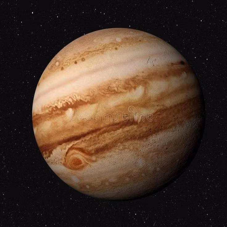 Sao Mộc là hành tinh lớn nhất: Sao Mộc có khối lượng lớn hơn tất cả các hành tinh khác trong Hệ Mặt Trời cộng lại, và nó phát ra nhiều năng lượng hơn lượng năng lượng nhận được từ Mặt Trời. Ảnh: Pinterest.