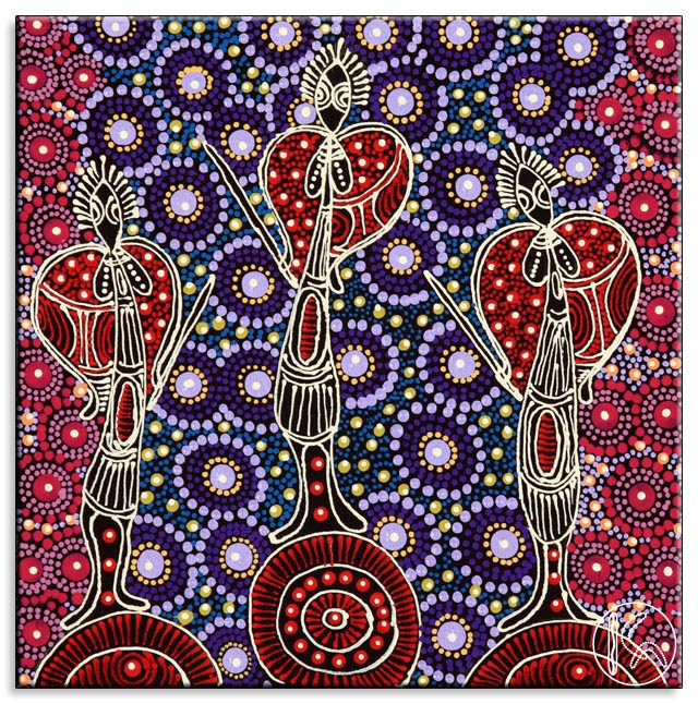  3. Những tổ tiên linh thiêng. Trong Thời gian Mơ, các sinh vật tổ linh (Ancestral Beings) có hình dáng nửa con người, nửa động vật, đã tạo nên đất đai, sông ngòi, núi non và nhiều yếu tố tự nhiên khác. Ảnh: Pinterest.