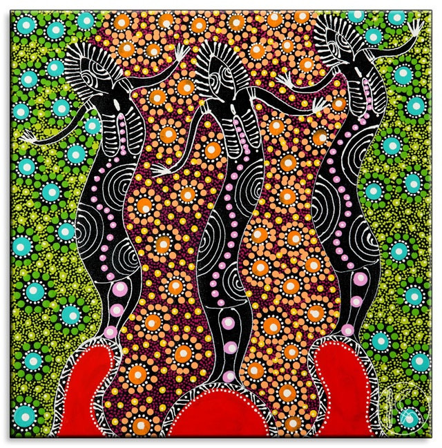  9. Không có ranh giới giữa con người và thiên nhiên. Thời gian Mơ xem con người, động vật, và các yếu tố tự nhiên đều là một phần của một mạng lưới kết nối thiêng liêng. Ảnh: Pinterest.