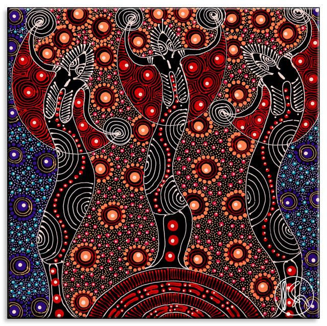  4. Truyền thuyết của từng bộ lạc. Mỗi bộ lạc thổ dân có câu chuyện về Thời gian Mơ riêng biệt, phản ánh mối quan hệ đặc biệt của họ với đất đai và môi trường xung quanh. Ảnh: Pinterest.