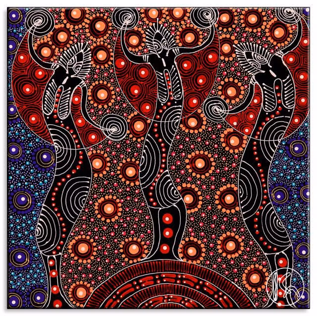  4. Truyền thuyết của từng bộ lạc. Mỗi bộ lạc thổ dân có câu chuyện về Thời gian Mơ riêng biệt, phản ánh mối quan hệ đặc biệt của họ với đất đai và môi trường xung quanh. Ảnh: Pinterest.