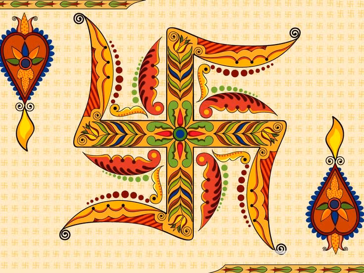  9. Swastika ở Ấn Độ hiện đại. Mặc dù ý nghĩa của swastika đã bị bóp méo và gây nhiều hiểu lầm ở phương Tây trong thế kỷ 20, biểu tượng này vẫn giữ vị trí quan trọng trong đời sống văn hóa và tôn giáo của người dân Ấn Độ và nhiều nước châu Á khác. Ảnh: Pinterest.