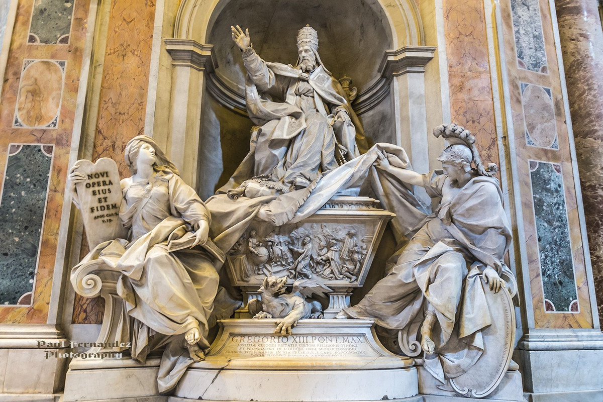  Công nhận bởi Giáo hội Công giáo. Năm 1582, Giáo hoàng Gregory XIII giới thiệu lịch Gregory và tái xác nhận ngày 1/1 là ngày đầu năm, thống nhất việc đón năm mới. Ảnh: Pinterest.