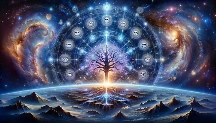  Liên kết với các yếu tố thiên văn: Các chữ cái Hebrew được liên kết với các hành tinh, chòm sao và tháng trong năm, nhấn mạnh mối quan hệ giữa con người và vũ trụ. Ảnh: Pinterest.