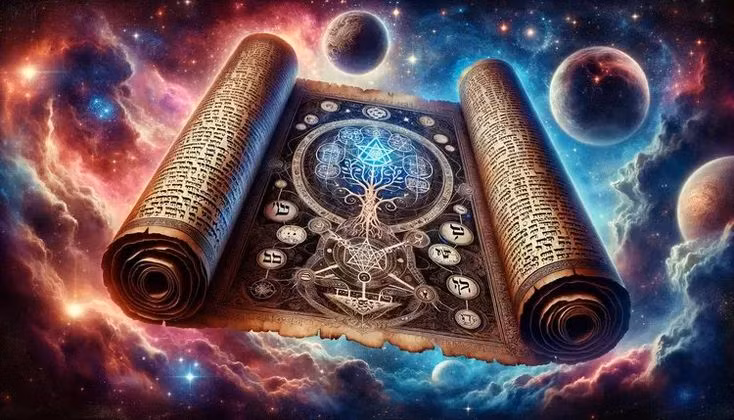  Chủ đề chính: Cuốn sách tập trung vào việc giải thích cách Thiên Chúa tạo ra vũ trụ thông qua 32 "con đường khôn ngoan" (bao gồm 10 Sefirot và 22 chữ cái tiếng Hebrew). Ảnh: Pinterest.