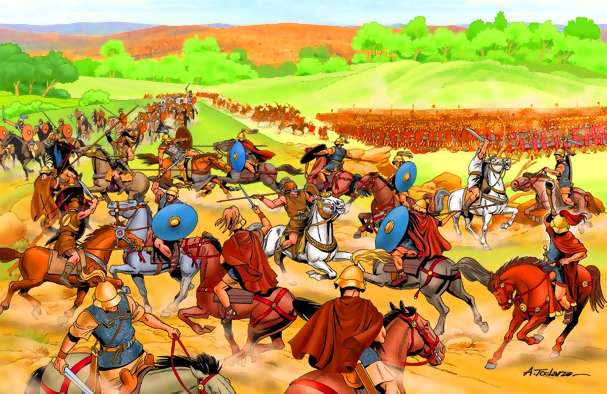  3. Quân đội hỗn hợp của Hannibal. Quân đội của Hannibal là một tập hợp đa dạng bao gồm người Carthage, Gaul, Numidia, Tây Ban Nha và lính đánh thuê từ nhiều vùng khác nhau. Ảnh: Pinterest.