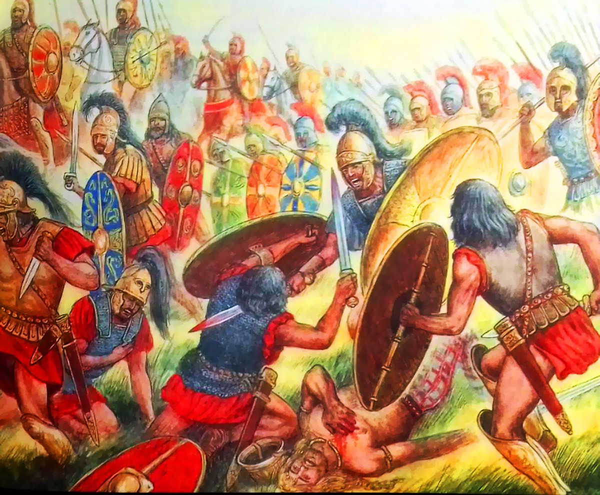  4. Hannibal – khắc tinh của La Mã. Hannibal nổi tiếng với khả năng sử dụng động vật trong chiến tranh, như voi, và trí thông minh vượt trội, khiến ông trở thành một trong những kẻ thù vĩ đại nhất mà La Mã từng đối mặt. Ảnh: Pinterest.