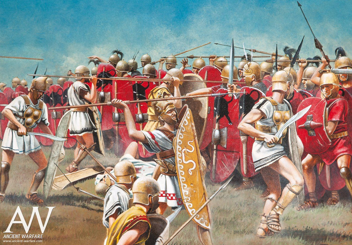  7. Chiến thuật "bao vây kép". Hannibal sử dụng một đội hình vòng cung: đặt bộ binh yếu ở trung tâm để dụ quân La Mã tấn công, sau đó bao vây từ hai bên sườn và phía sau. Đây là một trong những chiến thuật quân sự kinh điển nhất mọi thời đại. Ảnh: Pinterest.